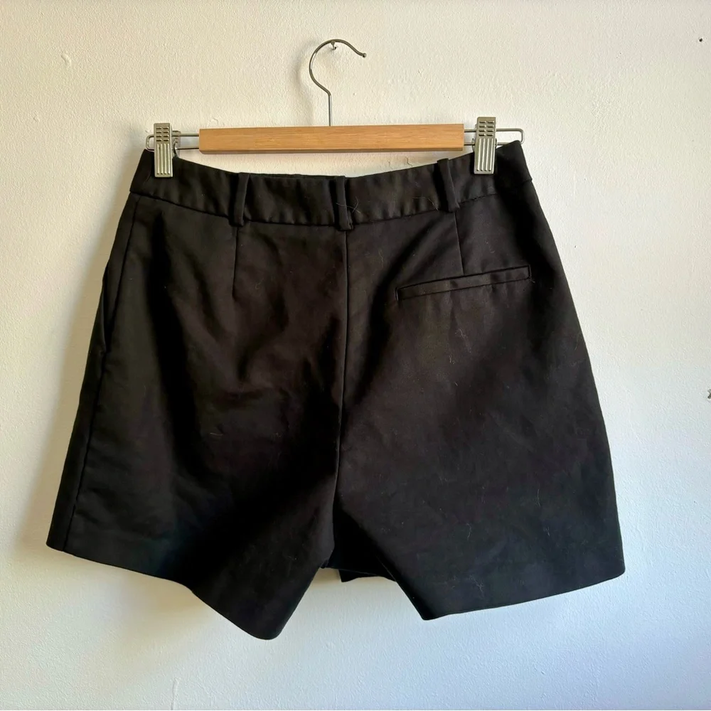 Black Zara cotton shorts NWOT - Picture 3 of 4